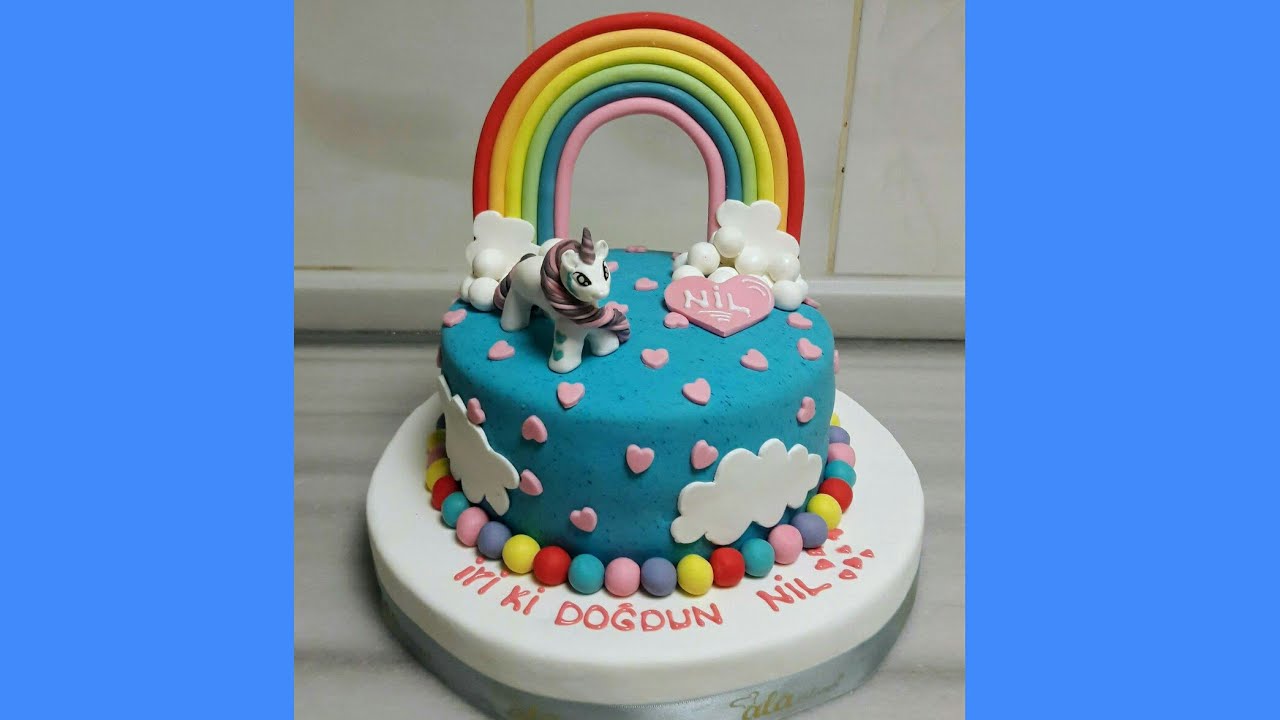 Unicorn Şekerhamuru Pasta🦄 Yapımı YouTube