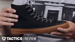 Converse CONS Chuck Taylor All Shield Skate Shoes Review - Tactics - YouTube