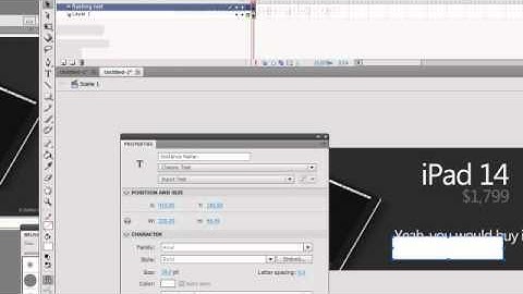 How To Create a Flash Banner (Flashing Text & Hyperlink)
