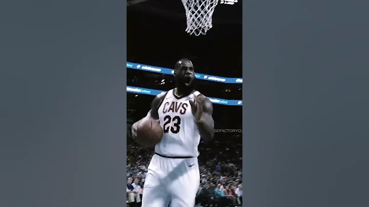 LeBron stops the dunk mid-air 😬 #shorts