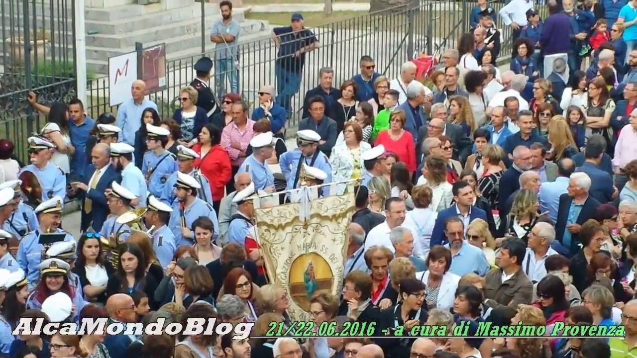 Alcamo, Festa della Madonna dei Miracoli 2016. La processione e i giochi pirotecnici