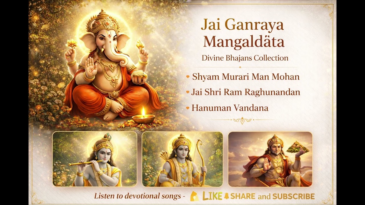 🌟 Jai Ganraya Mangaldata – Divine Bhajans Collection 🙏