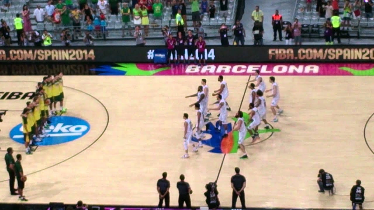 New Zealand Haka Against Lithuania 07/09/14 FIBA Basketball World