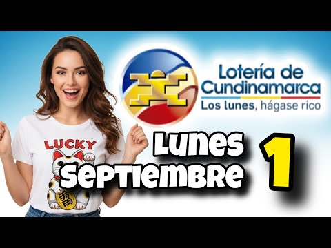 Resultado LOTERIA DE CUNDINAMARCA Lunes 1 de Septiembre de 2025
