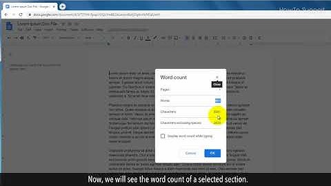 How To Check Word Count on Google Docs :Tutorial