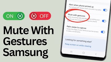 Mute With Gestures Samsung | How To Enable/disable Mute With Gestures