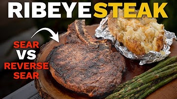 Searing vs reverse sear on weber kettle | Ribeye Steak