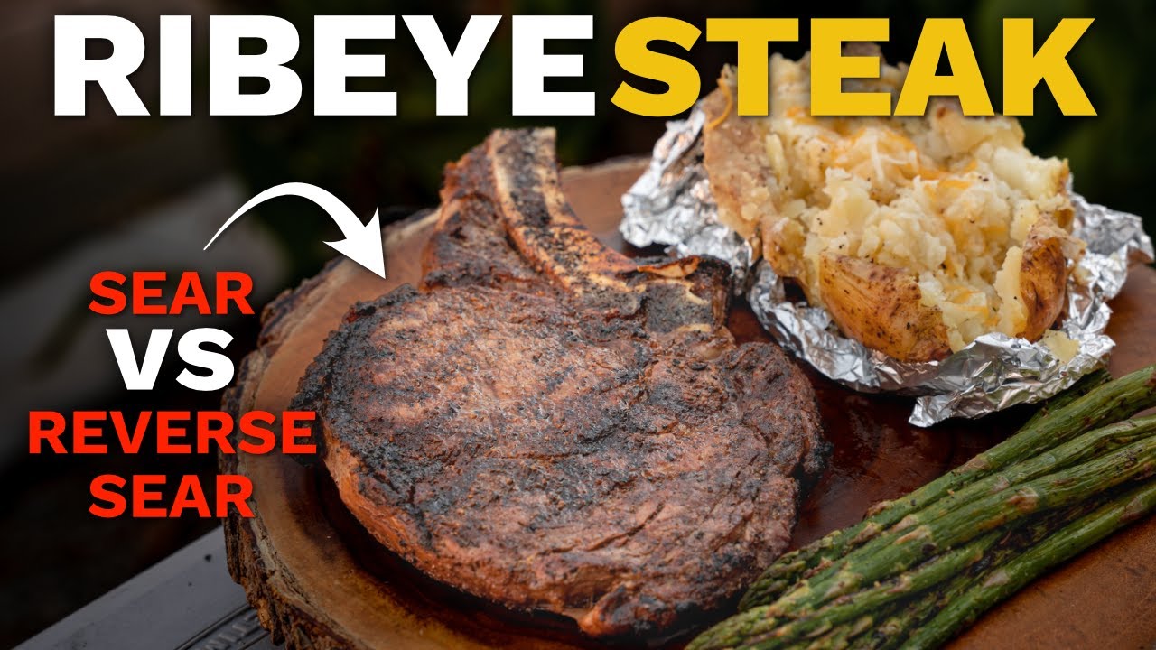 Searing vs reverse sear on weber kettle Ribeye Steak YouTube