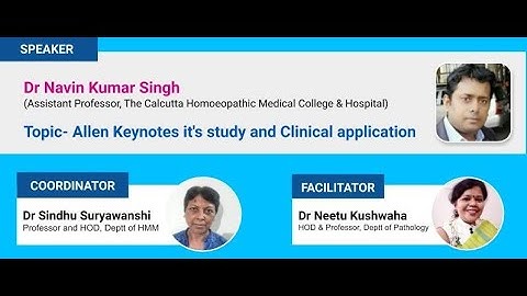 Allen Keynotes: It’s Study And Clinical Application - Dr Navin Kumar Singh
