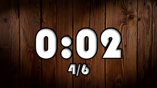 30 SECOND INTERVAL WOOD TIMER // 1080p // COUNTDOWN No Copyright Video, Copyright Free