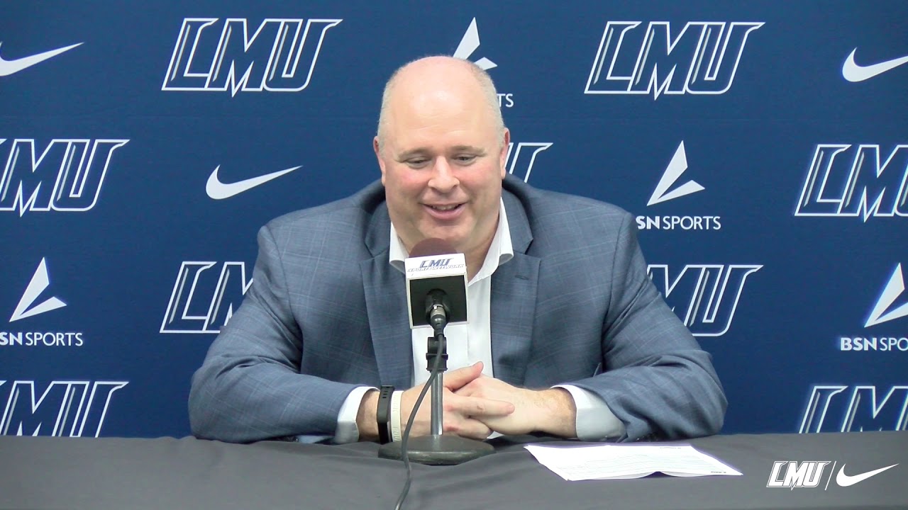 LMU Men's Basketball Head Coach Josh Schertz Following 76-64 Win Over ...