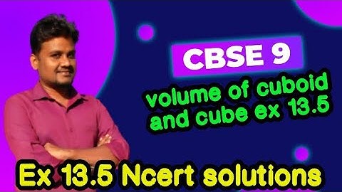 Surface Area And Volume | CBSE-Class:9  |Exercise 13.5sums 1 to 9|