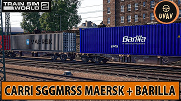 TRAIN SIM WORLD 2 ITA  - CARRI SGGMRSS MAERSK + BARILLA