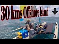 First time EVER in a Hobie AI kayak , 30km to an offshore island spearfishing solo