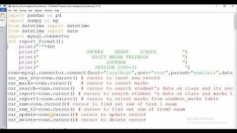 report card management system video
