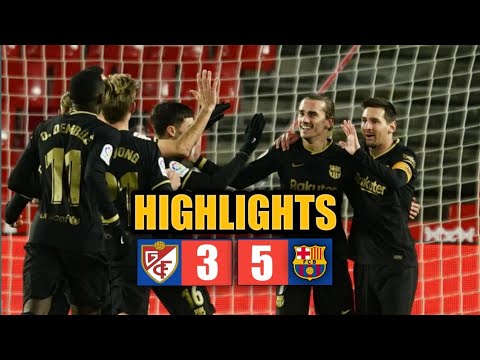 Barcelona vs Granada 5-3 Highlights & Goals 2021| Drama Epic comeback Barcelona!!
