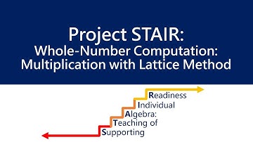 Multiplication with Lattice Method ‖ Whole Number Computation ‖ Grades 3-8 ‖ Project STAIR