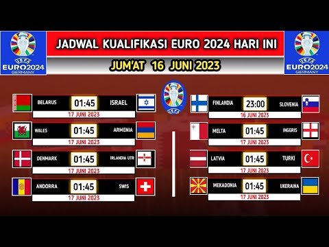 TERBARU.  JADWAL KUALIFIKASI EURO 2024 MALAM INI. ISRAEL VS BELARUS 2023