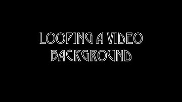 Looping video background with Manycam In3#2