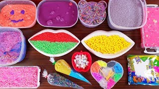 OLD SLIME Mixing With Beads And More Stuff