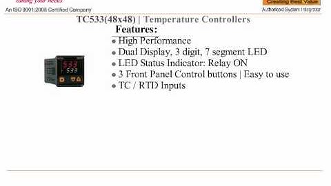 DIGITAL TEMPERATURE CONTROLLER ON/OFF AUTOMATIC RELAY OUPUT TC 533 SELEC