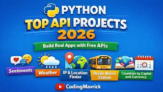 Python API Projects 2026 🔥 Build Real Apps with Free APIs (Sentiment, Weather, IP & Location Finder)