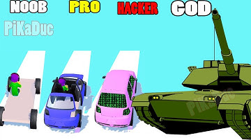 NOOB vs PRO vs HACKER vs GOD in Assemble Run 3D