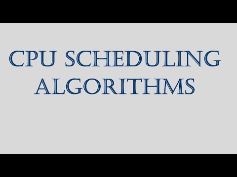 CPU Scheduling Algorithms