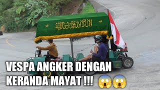 Horor!! Bikin Merinding 😱, Viral Vespa Angker Bawa Keranda Mayat Melintasi Sitinjau Lauik