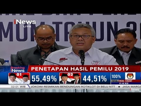 [BREAKING] KPU Tetapkan Jokowi-Ma&#39;ruf Pemenang Pilpres 2019 - Breaking iNews 21/05