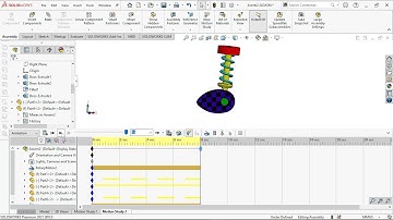 CAM and Follower (Assembly & Motion) | Solidworks Tutorial