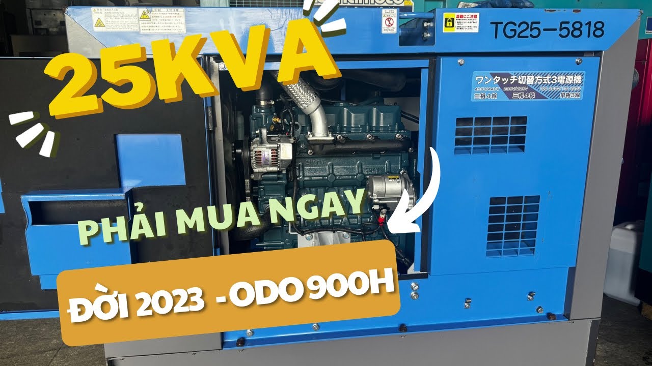 Mua Phải Máy Phát Điện DENYO 25LS 900h Và Phát Hiện Điều Gì ? / Trung Japan Máy Phát Điện Nhật
