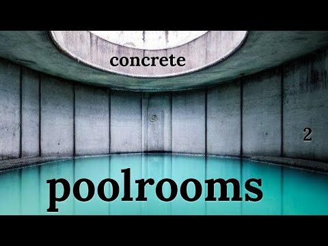 poolrooms, modern indoor pool, grey tiling, liminal, Stable Diffusion