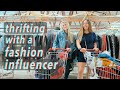 I go thrifting with a fashion influencer + try-on haul!