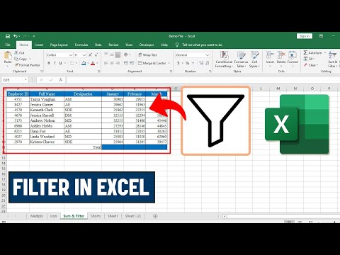 How to Create Filter in Microsoft Excel - YouTube