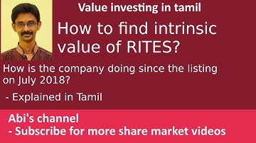 How to find intrinsic value of RITES? | Fundamental Analysis| Explained in Tamil