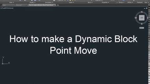 AutoCAD How to make a Dynamic Block Point Move