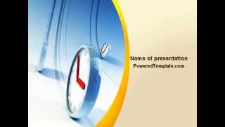 Running Clocks PowerPoint Template by PoweredTemplate.com