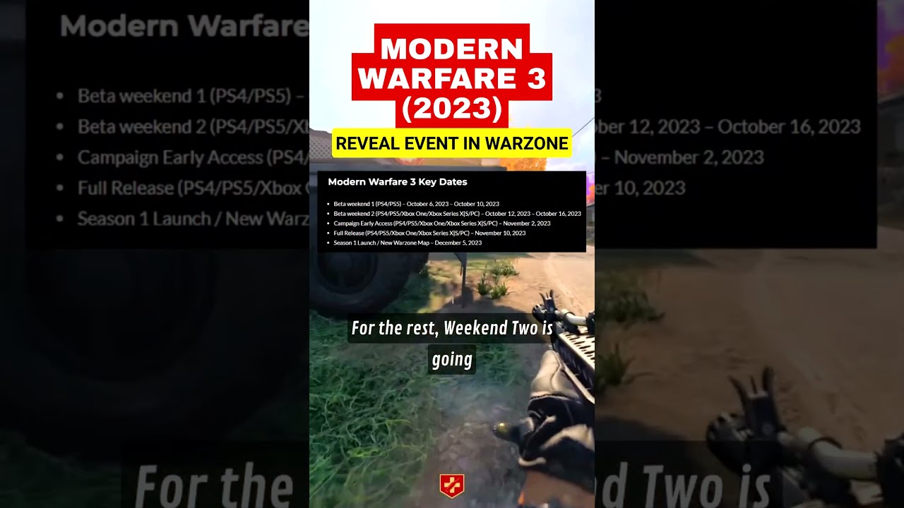 Modern Warfare 3 Reveal Trailer Live Event In Warzone Beta Early Modern Warfare 3 Reveal Trailer Live Event In Warzone Beta Early