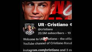 Messi’s YouTube Channel 💔 X Ronaldo’s YouTube Channel ❤️‍🩹 #ronaldo #messi #football #edit