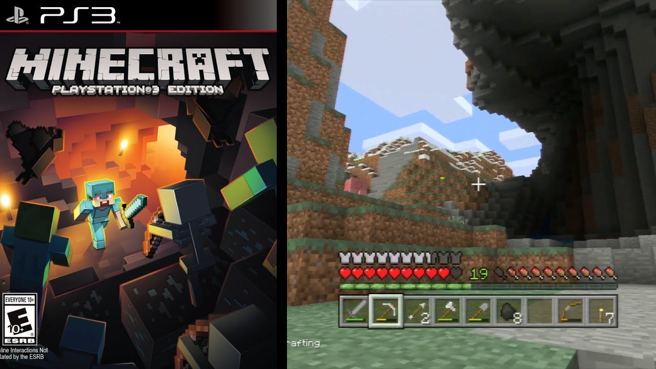 Minecraft: PlayStation 3 Edition (PS3) Gameplay - YouTube