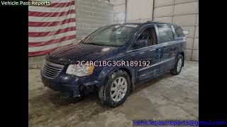 Town & Country Touring 2016 2C4RC1BG3GR189192 | Chrysler