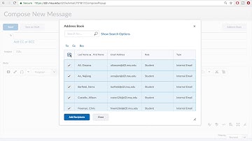 How to email your class on D2L