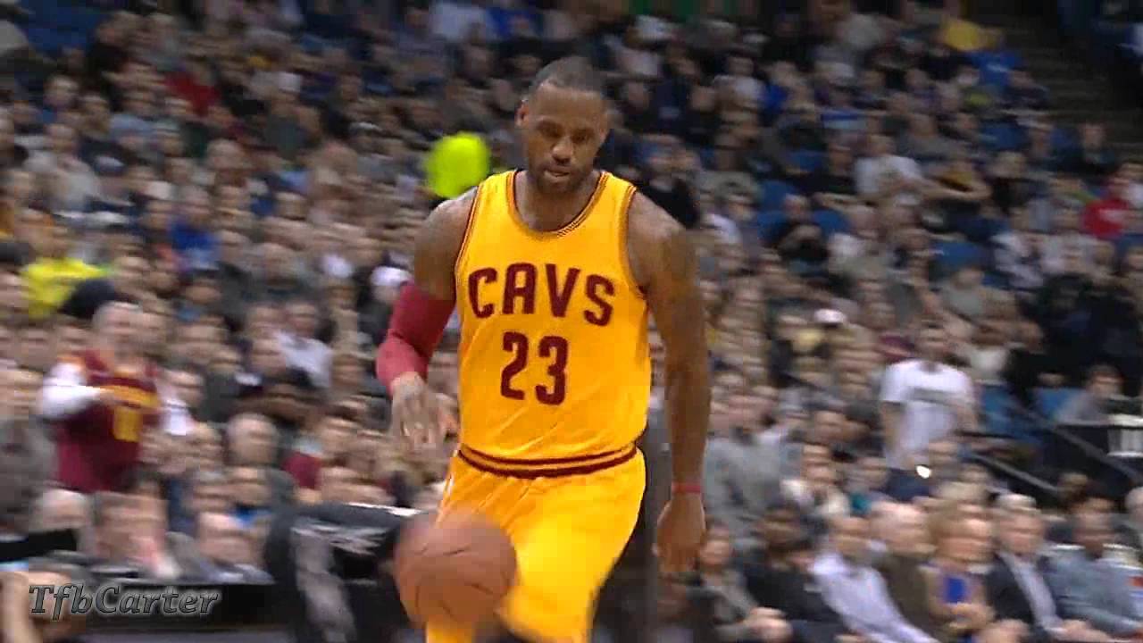 LeBron James Left Handed Windmill Slam vs Minnesota Timberwolves!!! 18