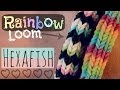 RAINBOW LOOM : HEXAFISH Bracelet - How To - 6-Pin Fishtail - Advanced | SoCraftastic