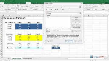50 Comment résoudre un problème de transport en utilisant le solveur
