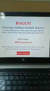 Video lucu update status WA 30detik, anda harus puas dengan gaji anda...