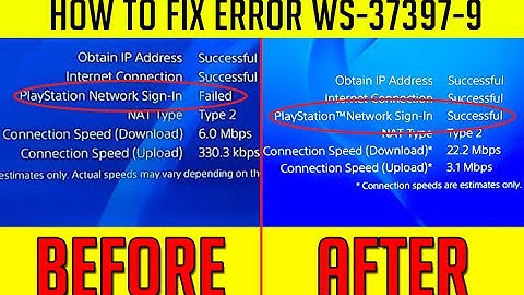 ✔️ 3 EASY WAYS TO FIX WS-37397-9 / SIGN IN FAILED PS4 ERROR CODE [Working/Simple/Fast]