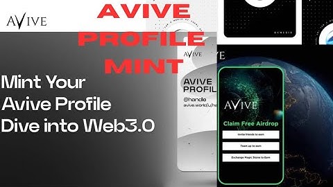 How to mint Avive profile