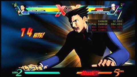 UMvC3 Phoenix Wright Level 3 Into Level 1 Confirm